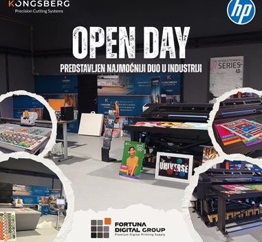 Fortuna Digital Group opened a new Experience Center and showcased an excellent production duo – the HP Latex R530 and the Kongsberg Entro 20