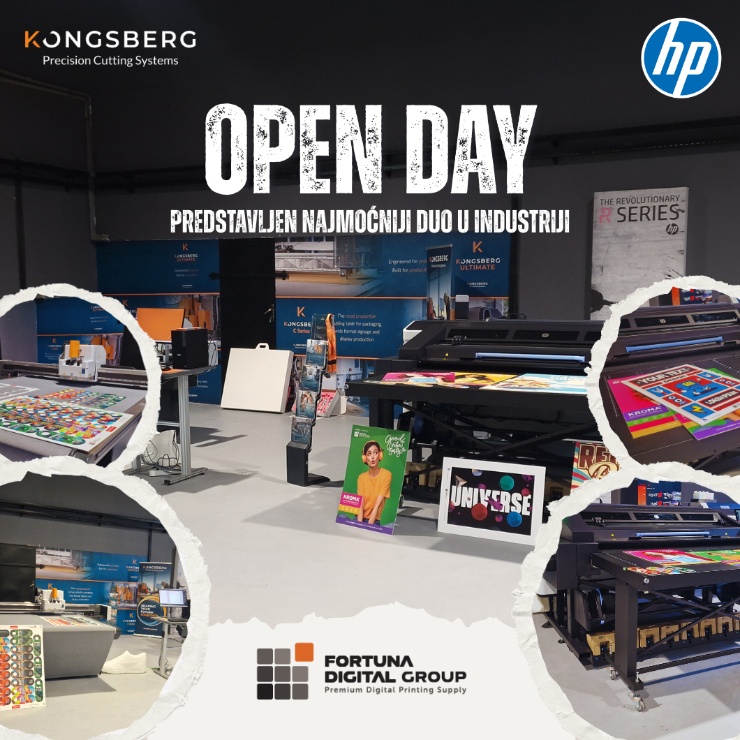 Fortuna Digital Group opened a new Experience Center and showcased an excellent production duo – the HP Latex R530 and the Kongsberg Entro 20