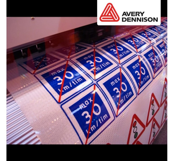 Avery Dennison<sup>®</sup> T-7500B Series Microprismatic Retroreflective Sheeting