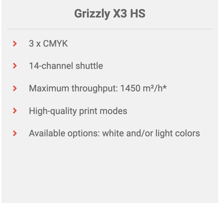 AGFA Onset Grizzly X3HS UV Printer